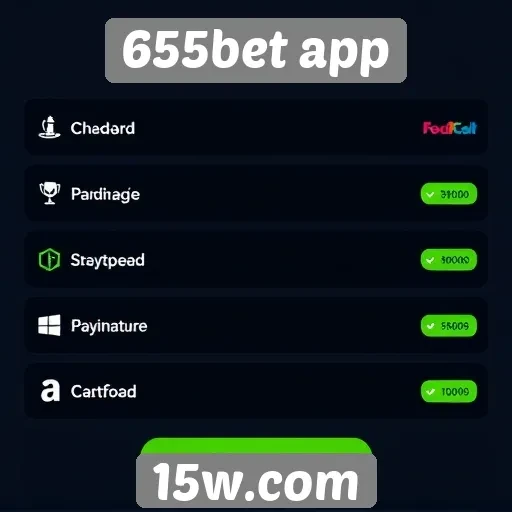 Métodos de pagamento disponíveis no 655bet app